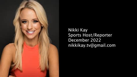 nikki kay|Nikki Kay Sports Host & Reporter Reel .